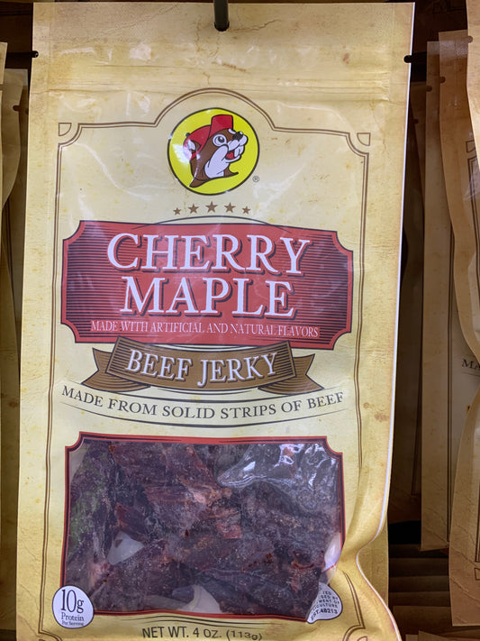 Buc-ee’s Cherry Maple Beef Jerky 4 oz