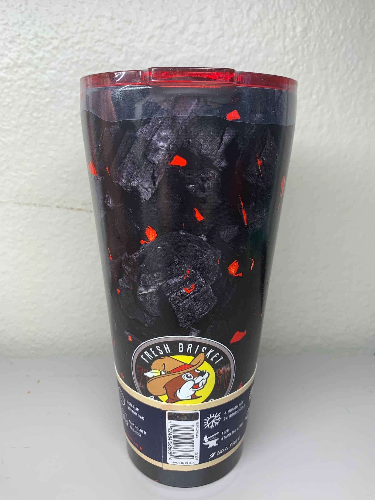 Buc-ees Yukon Outfitters 30oz Hot Charcoals Grilling Tumbler “Fresh Brisket on the Board” Limited Quantity