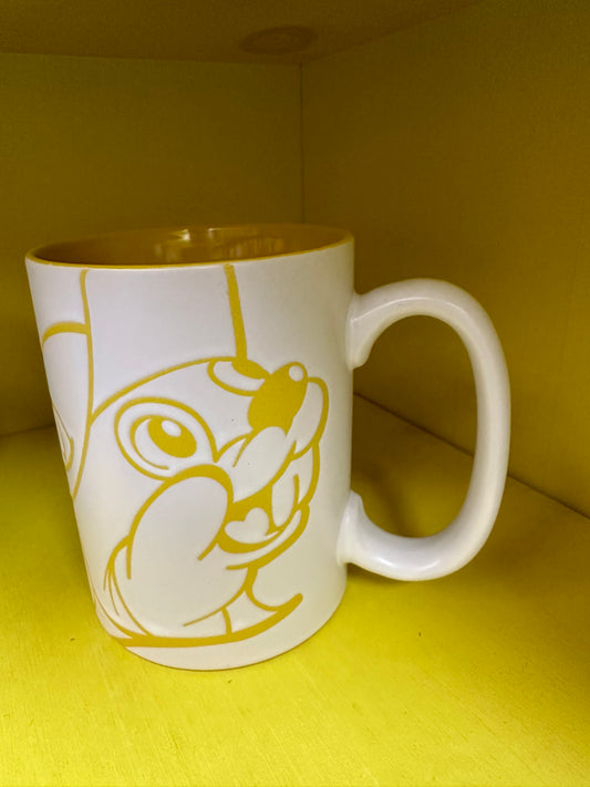 Buc-ees Yellow Sketch Ceramic Cup