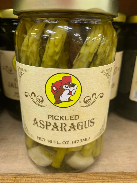 Buc-ees Pickled Asparagus 16oz Jar