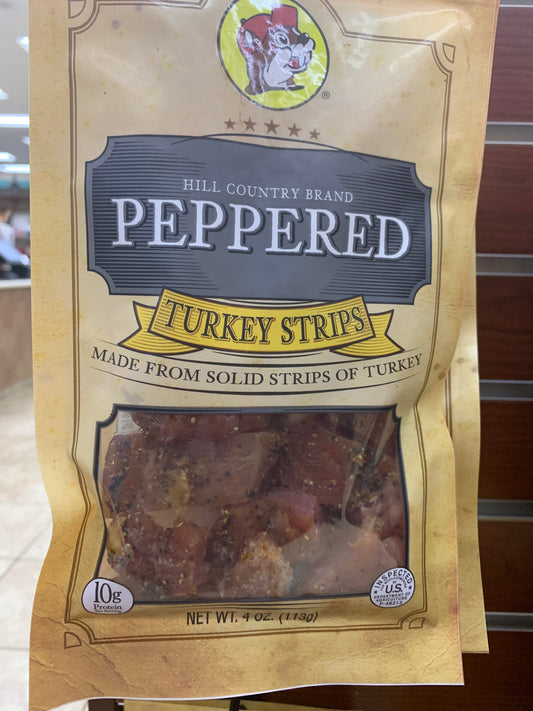 Buc-ee’s Peppered Turkey Strips 4oz