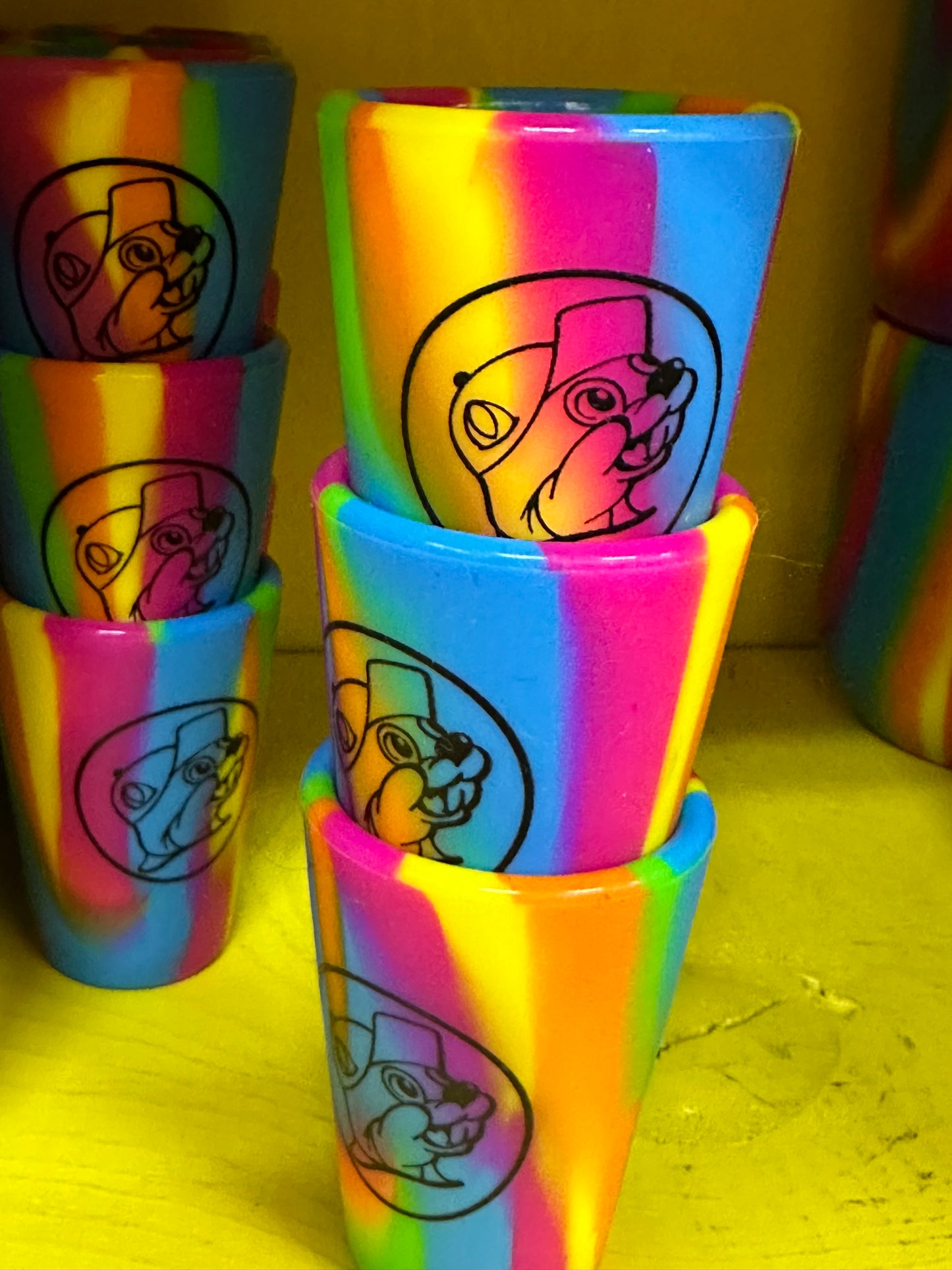 Buc-ees Silicone Colorful Shot Glass