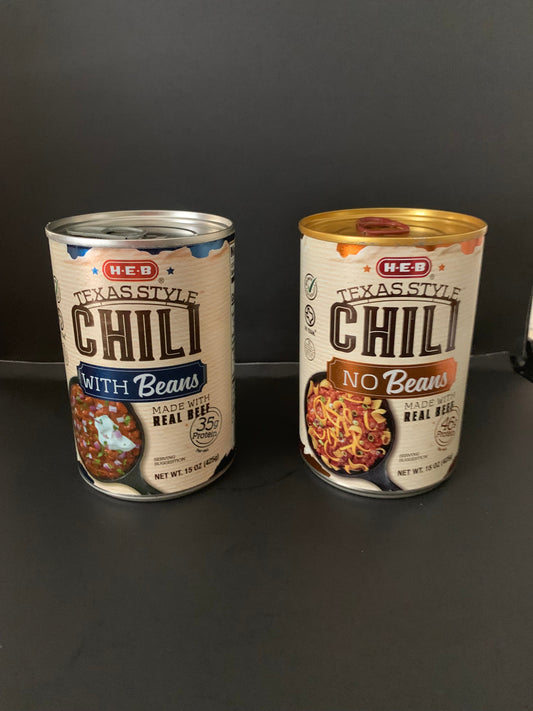 Copy of H‑E‑B Texas Style Chili NO Beans 15 oz Can