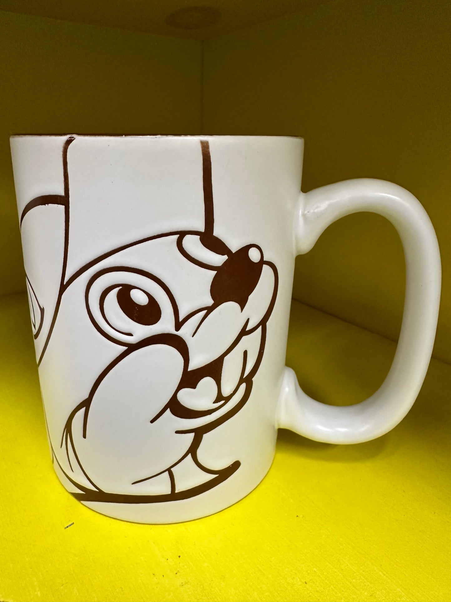 Buc-ees Brown Sketch Ceramic Cup