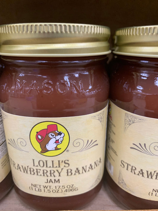 Buc-ees Lollie’s Strawberry Banana Jam 17.5oz