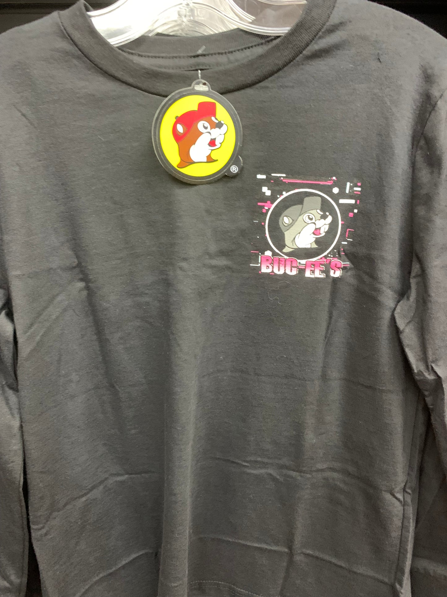 Bucees Youth Black 4 Tiles Long Sleeve Shirt