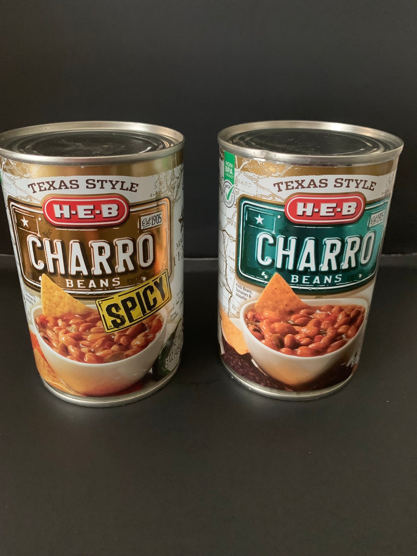 H‑E‑B Charro Beans Texas Style Spicy 15 oz can