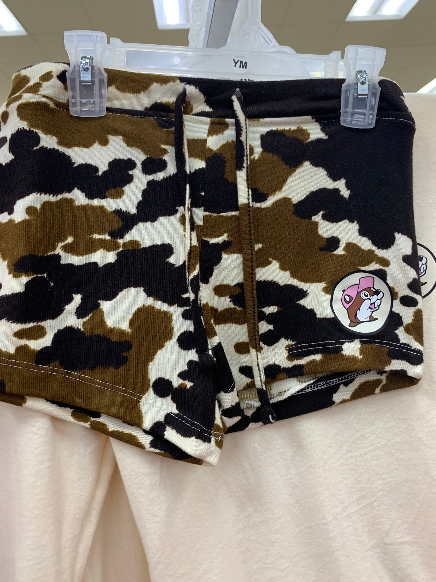 Bucees Cow Camouflage Print Adult Lounge Short