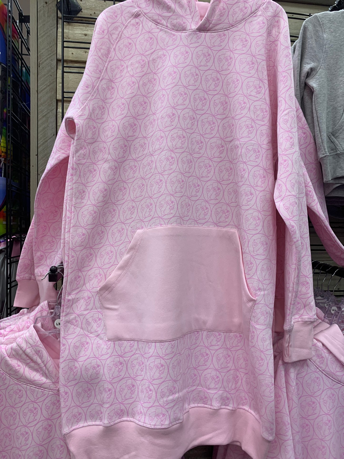 Bucees Sleeper Pink Hoodie Adult Sm- XXXL