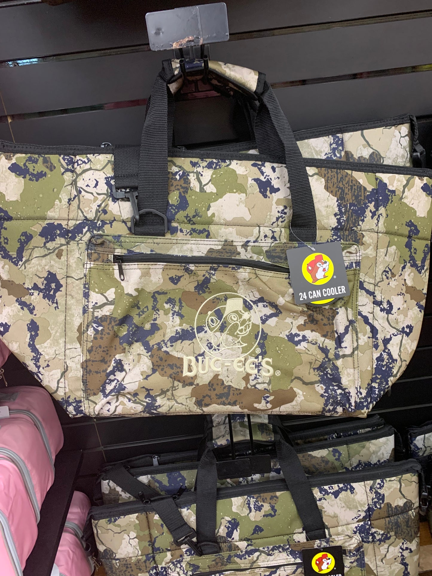 Bucees 24pk Camouflage Cooler Tote Bag with Carry Strap and Handle