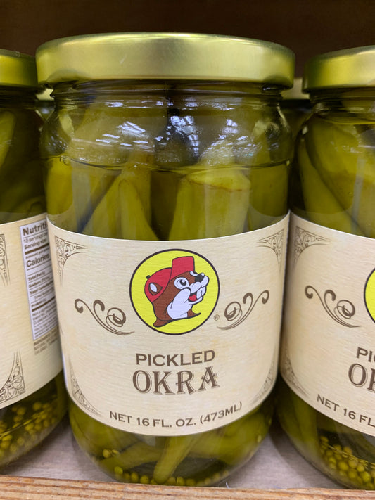 Buc-ees Pickled Okra 16oz