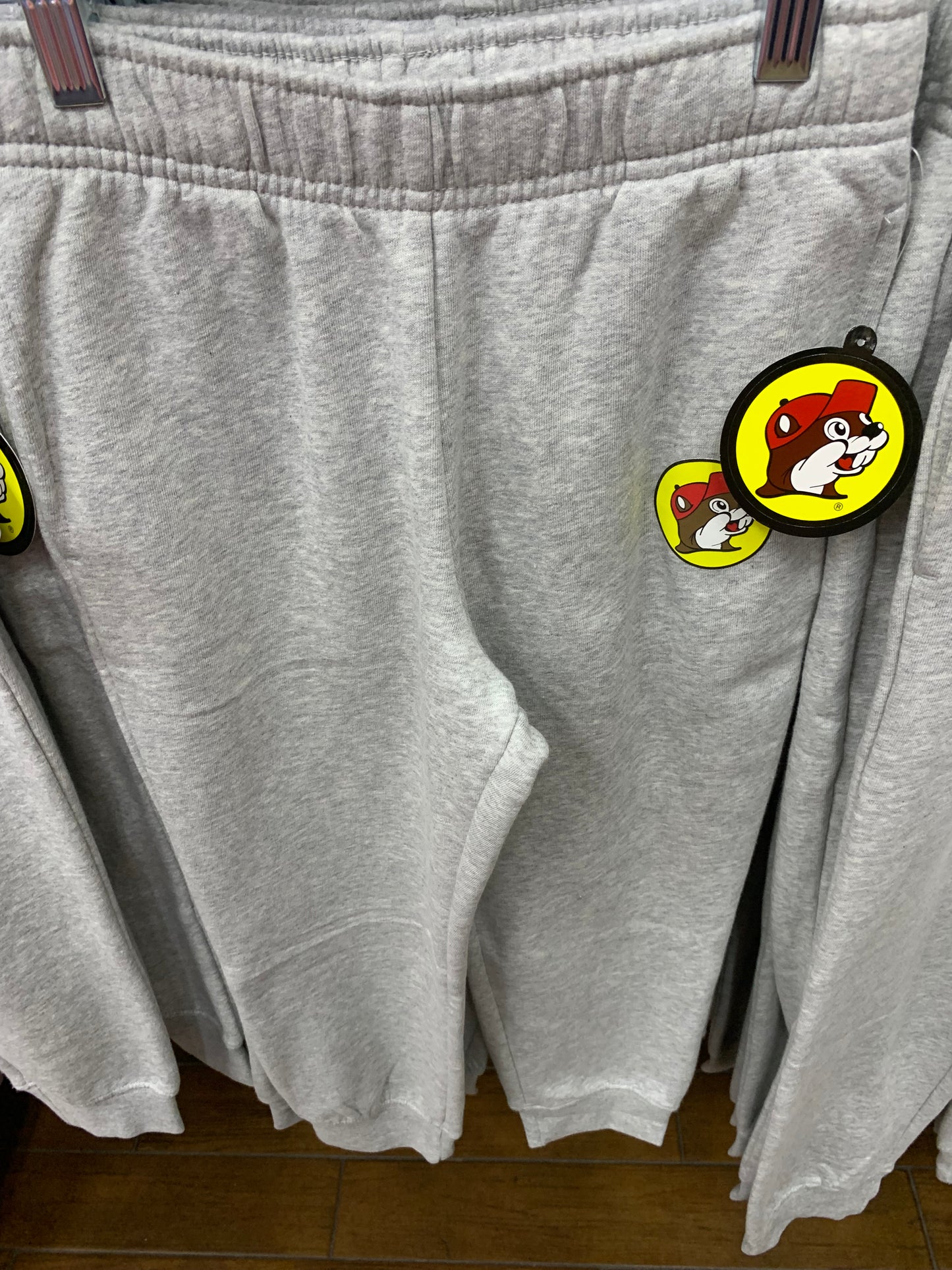 Bucees Adult Gray Emblem Jogger Sweatpants