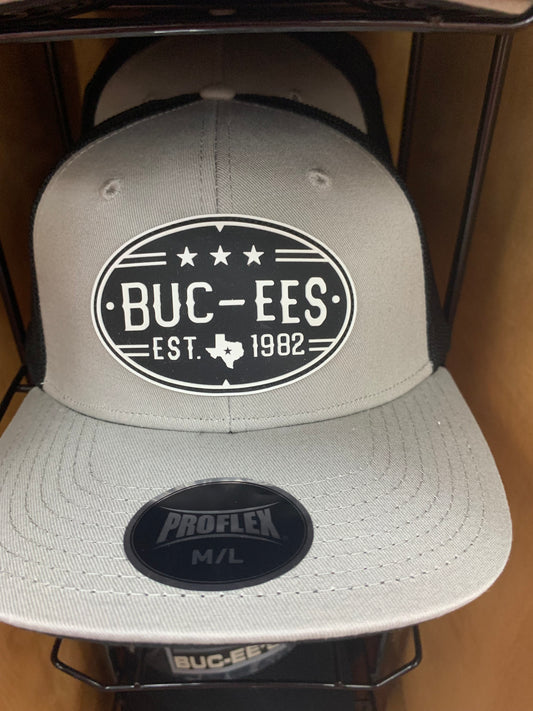 Buc-ees 1982 Grey Proflex Ball Cap