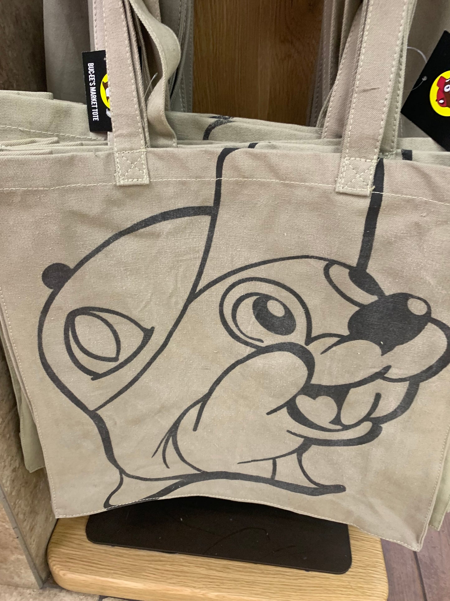 Bucees Large Khaki Tote Bag