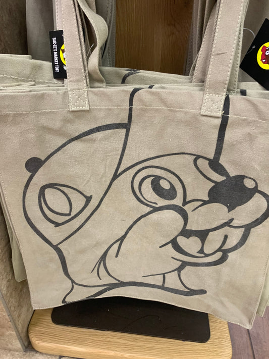 Bucees Large Khaki Tote Bag