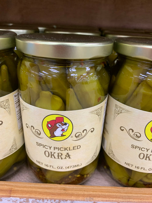 Buc-ees Spicy Pickled Okra 16oz