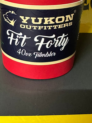 Buc-ees Yukon Outfitters 40oz Red Cup with Handle, Lid, and Straw