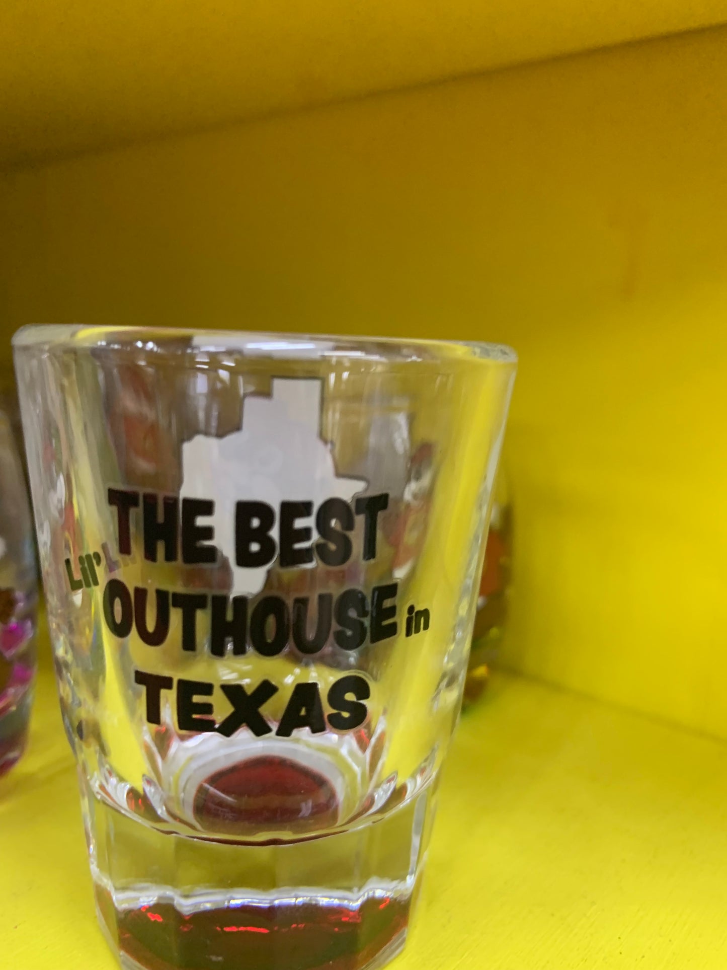 Bucees Best Outhouse in Texas Shot Glass