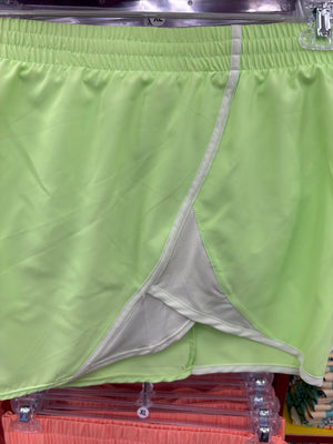 Buc-ees Adult Lime Green Jogging Shorts with Beaver Logo. Sizes Small-XXXLarge