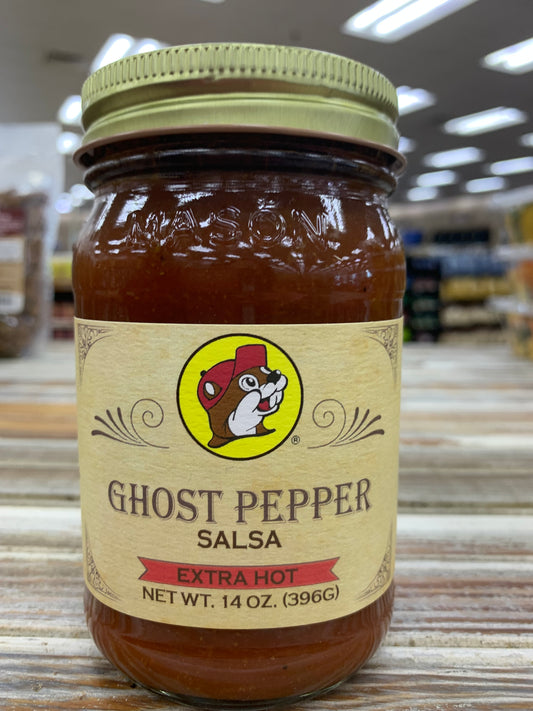 Buc-ees Ghost Pepper Salsa Extra Heat 14oz Jar