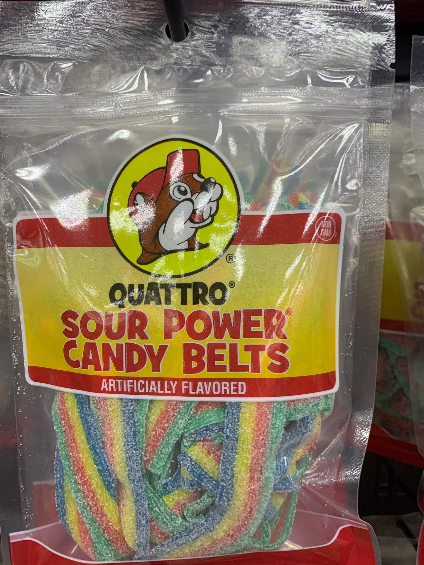 Buc-ees Quattro Sour Power Candy Belts