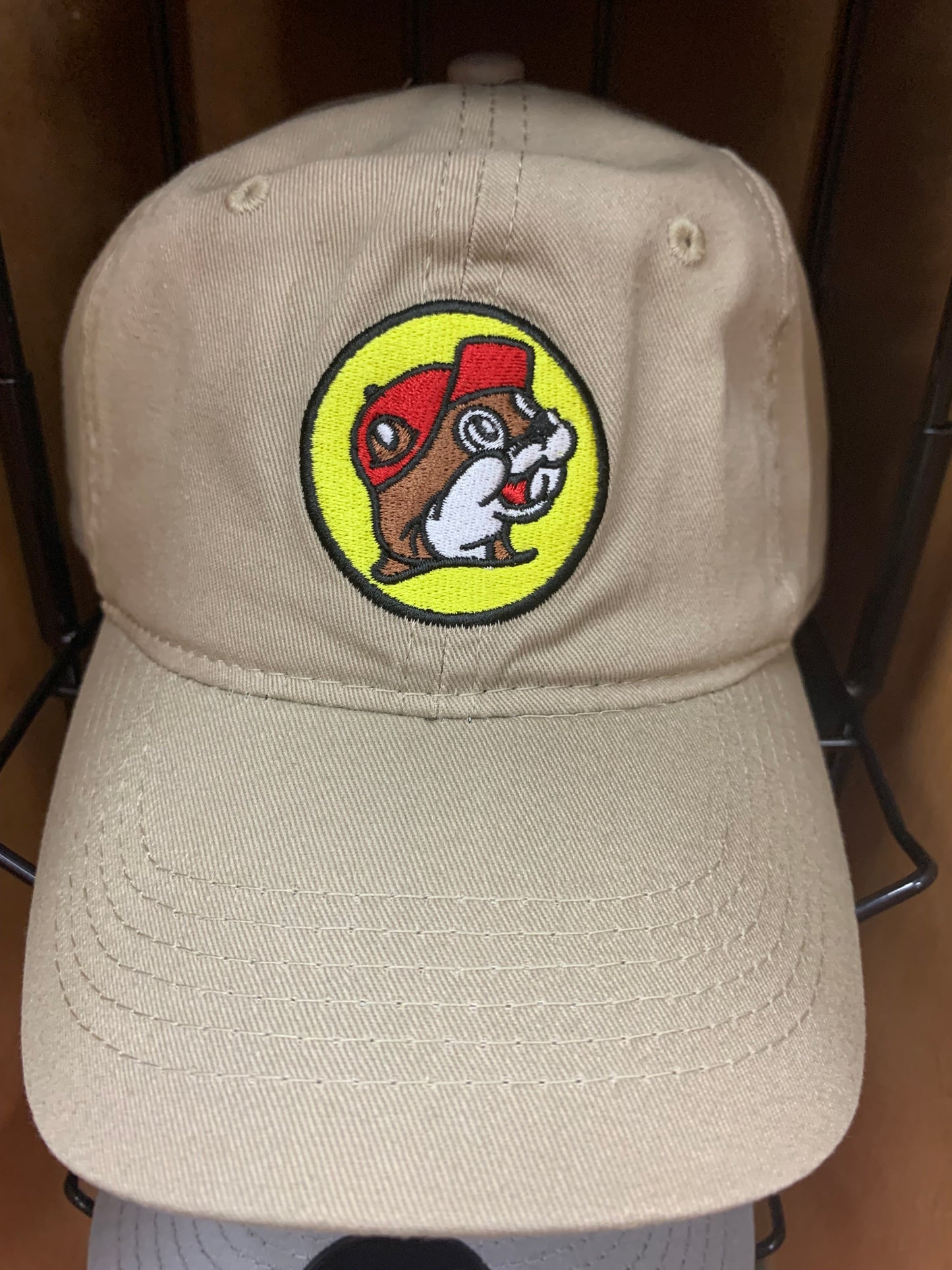 Buc-ees Emblem Khaki Ball Cap One Size