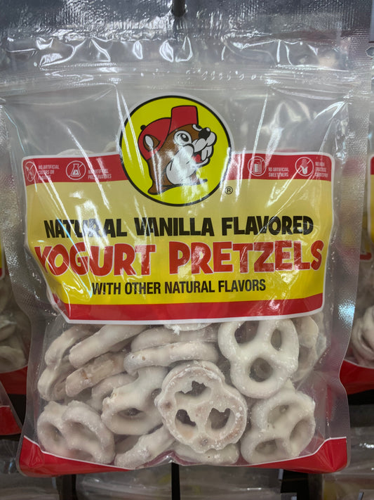 Bucees Natural Vanilla Flavored Yogurt Pretzels 8oz