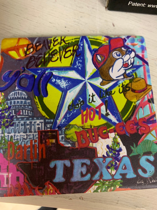 Bucees Kelly O’Neal “Texas” Drink Coaster