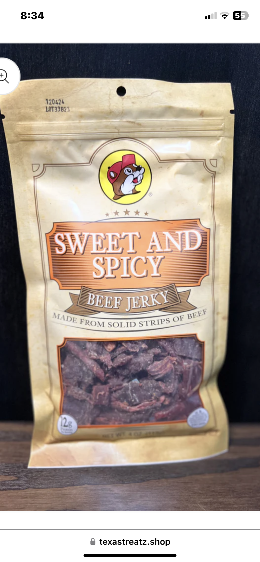 Buc-ee’s Sweet and Spicy Beef Jerky 4oz