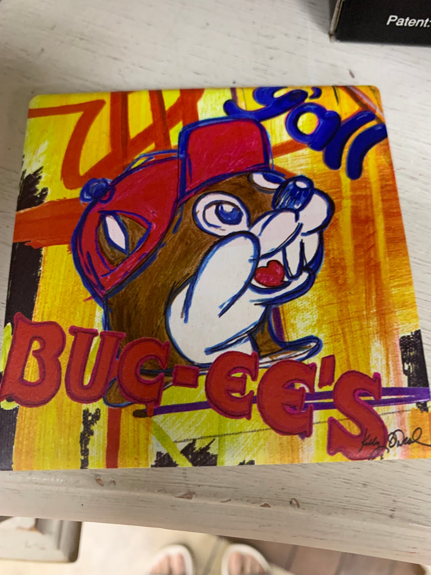 Bucees Kelly O’Neal Beaver Drink Coaster