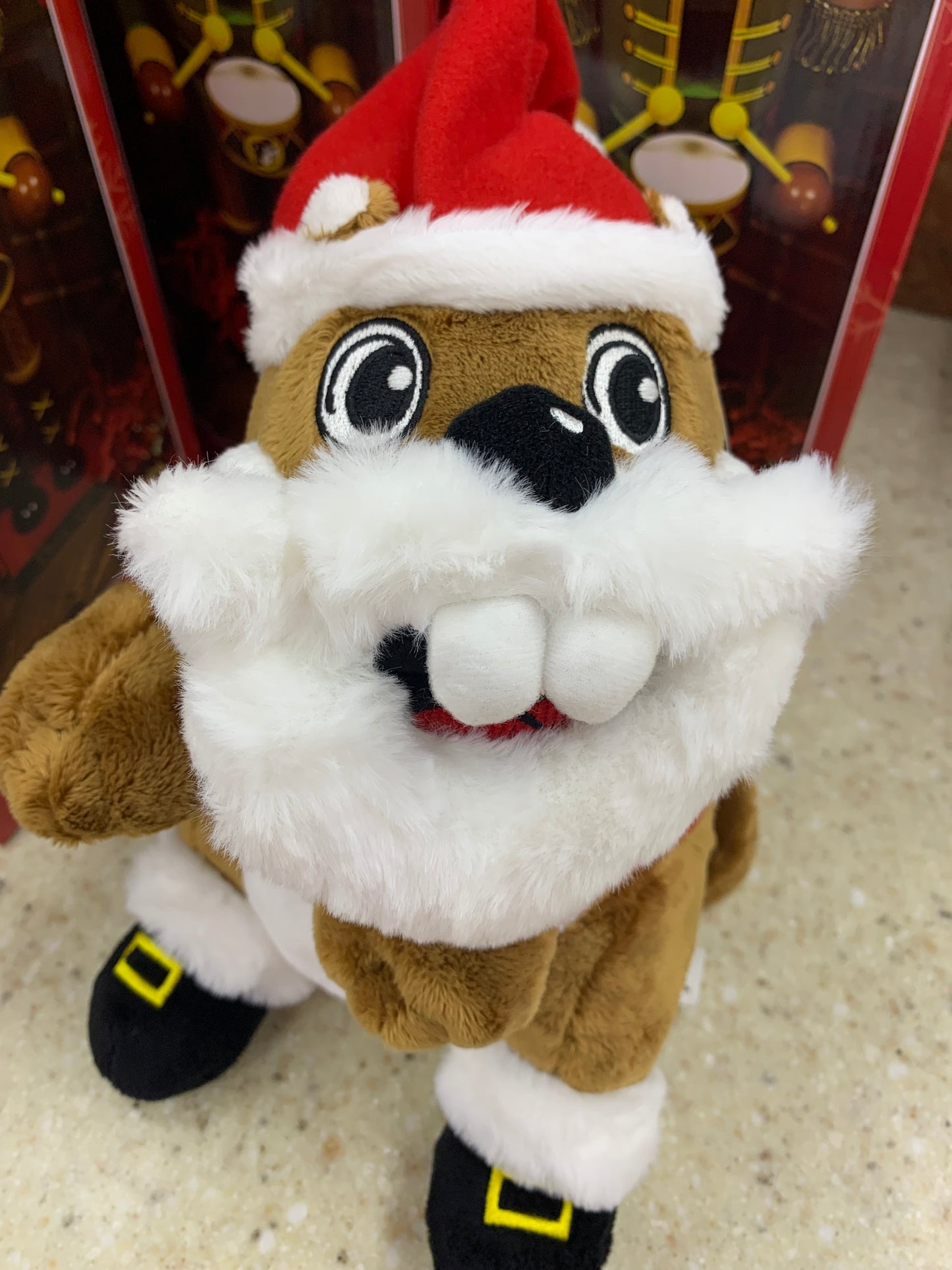 Bucees Santa Beaver Plush Animal