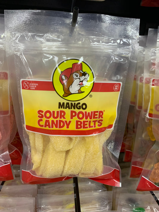 Buc-ees Mango Sour Power Candy Belts