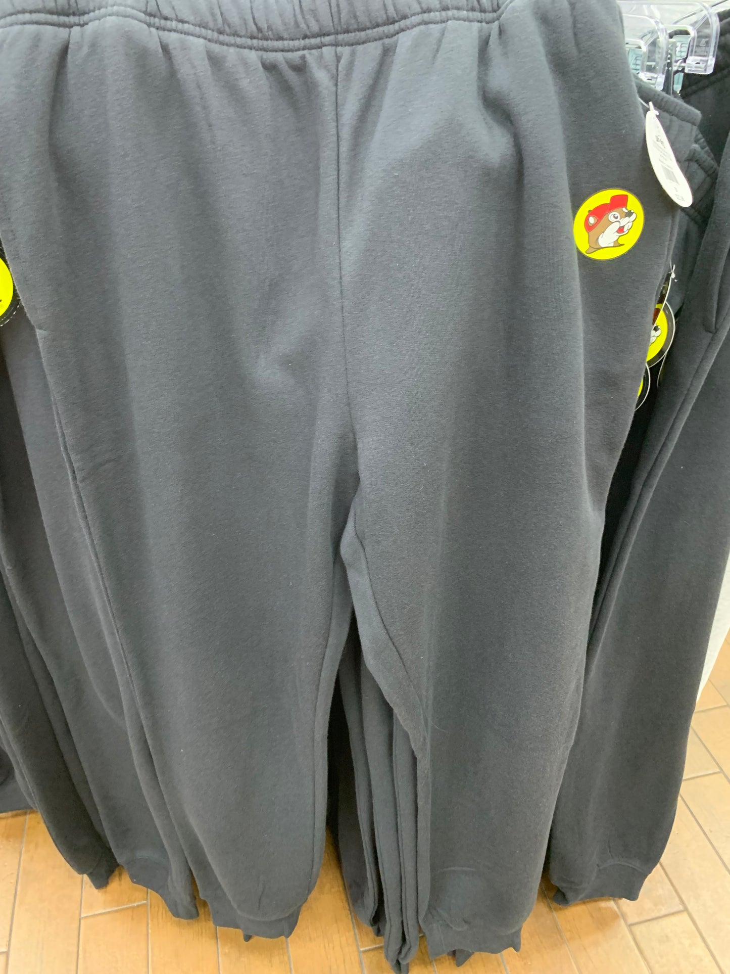 Bucees Adult Dark Gray Joggers with Back Snap Pocket