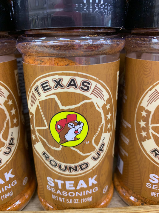 Buc-ees Texas Round Up Steak Seasoning 5.8 oz Bottle