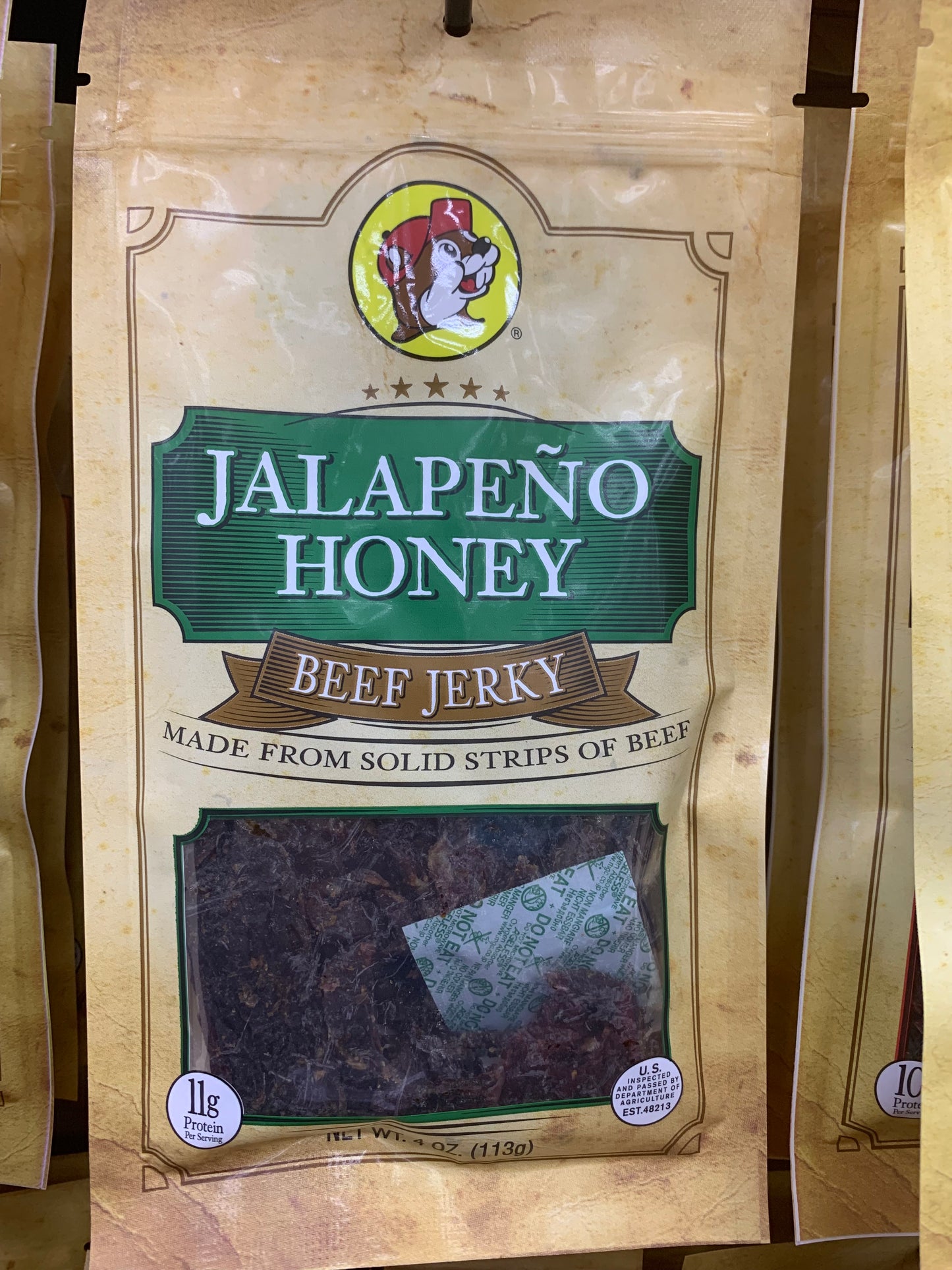 Buc-ee’s Jalapeño Honey Beef Jerky 4oz