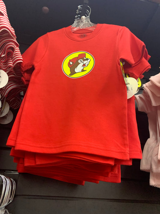 Buc-ees Toddler Red Emblem T-Shirt