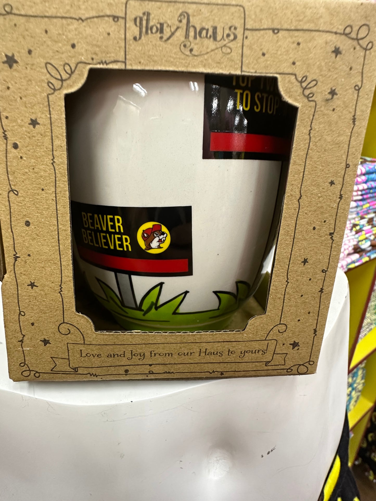 Buc-ees Slogan Coffee Cup 12 oz