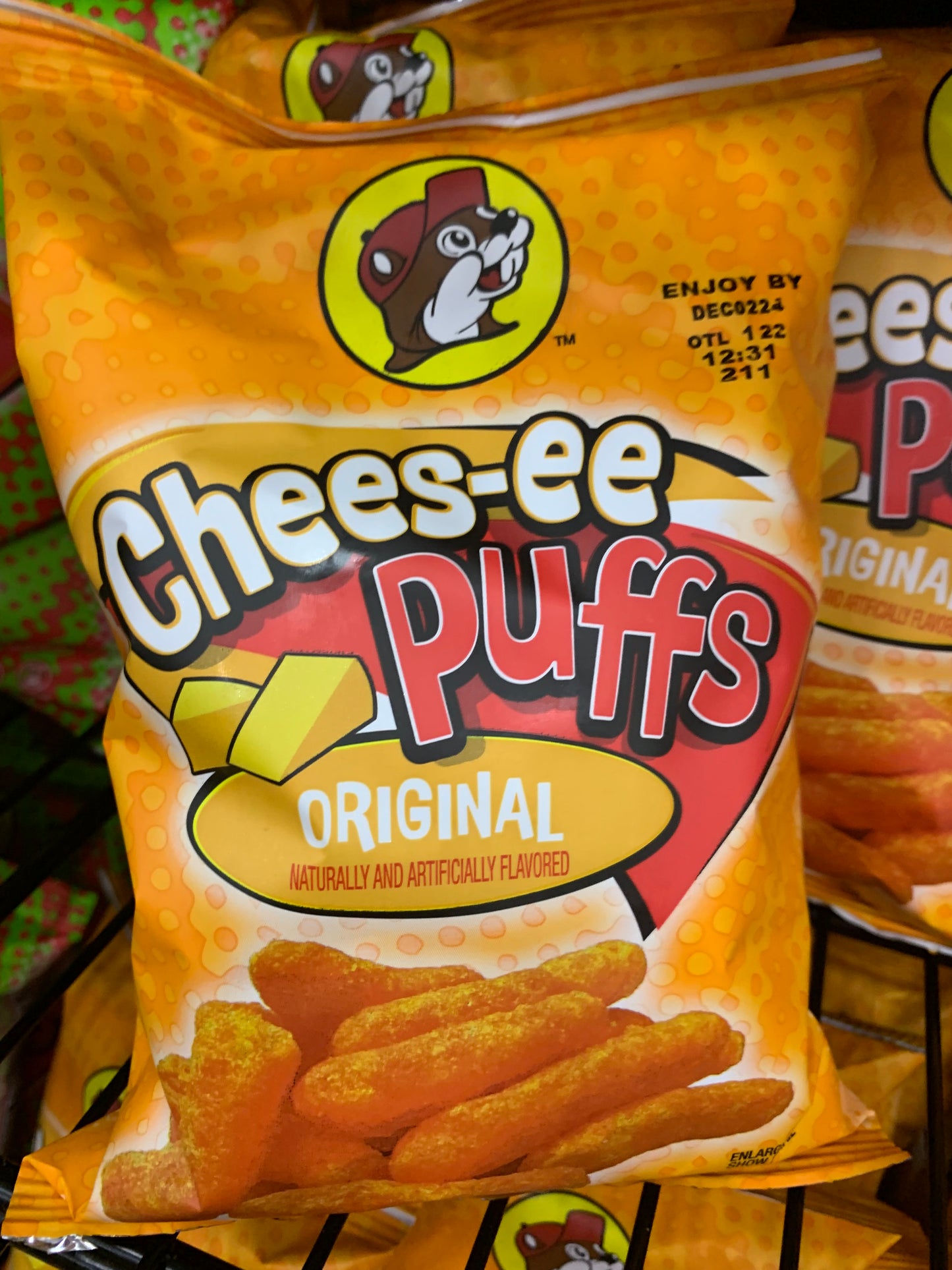 Buc-ees Original Chees-er Puffs 4 oz Bag