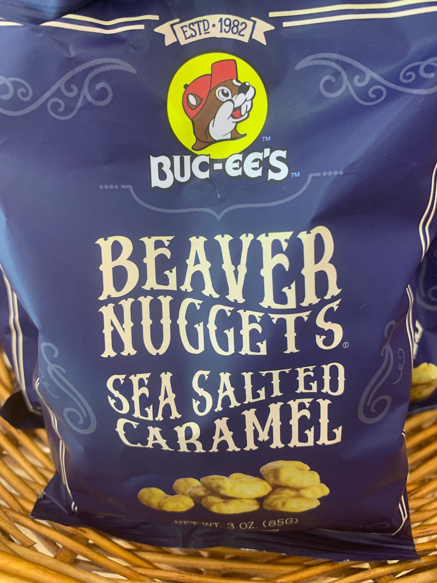 Buc-ees Sea Salted Caramel Beaver Nuggets 10 oz Bag