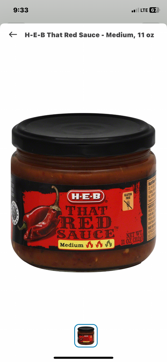 H‑E‑B THAT Red Sauce Medium Heat 11 oz Jar