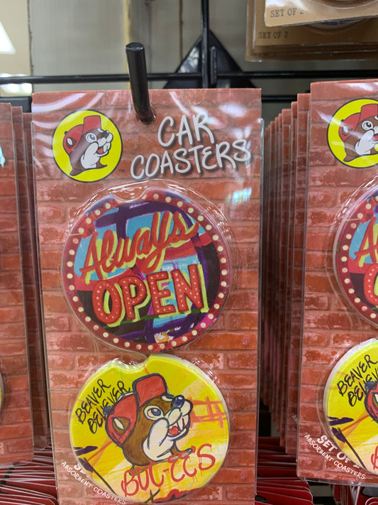 Bucees Kelly O’Neal Car Coasters 2pk