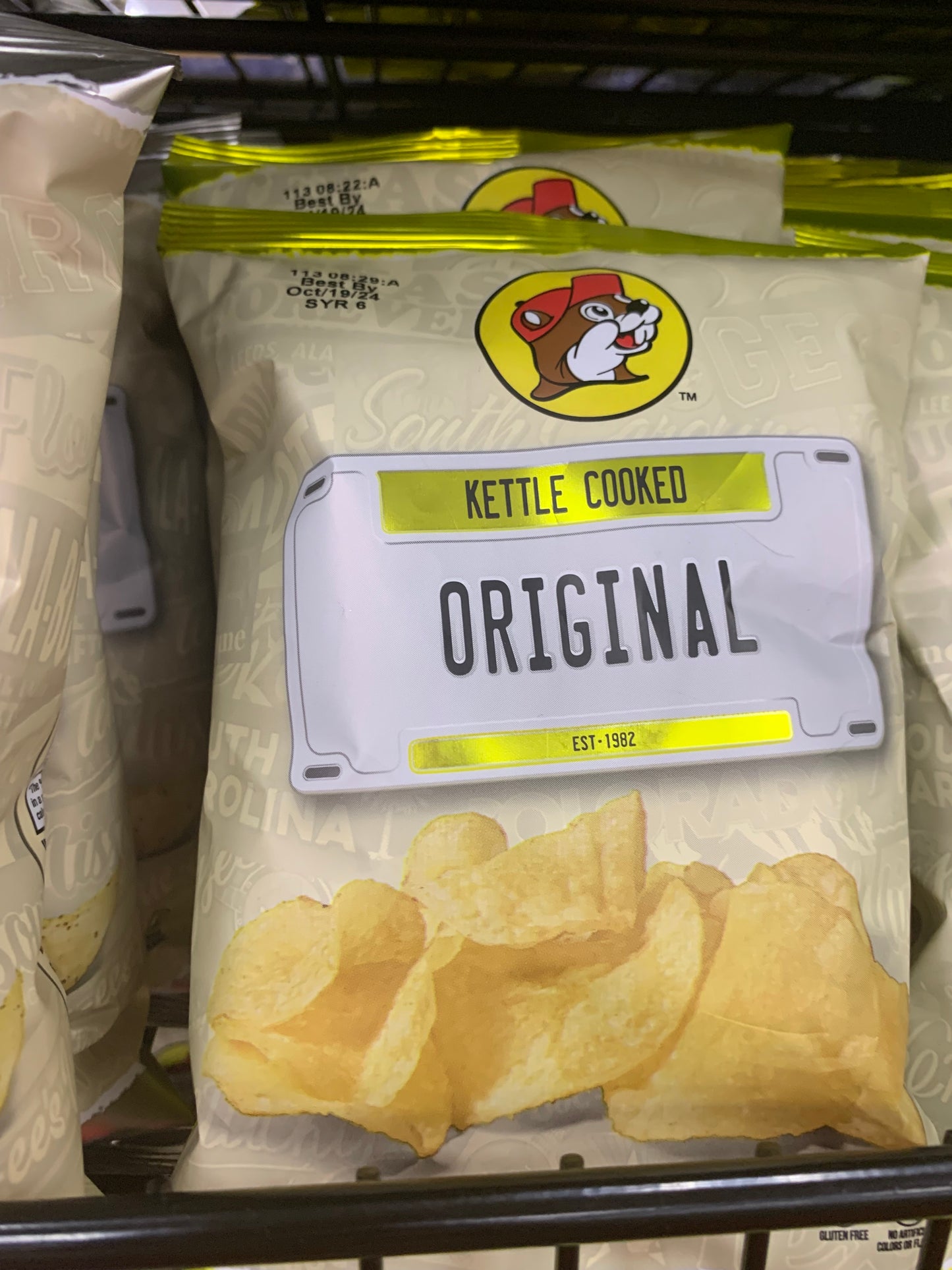 Bucees Kettle Cooked Original Potato Chips 2 ounce Bag