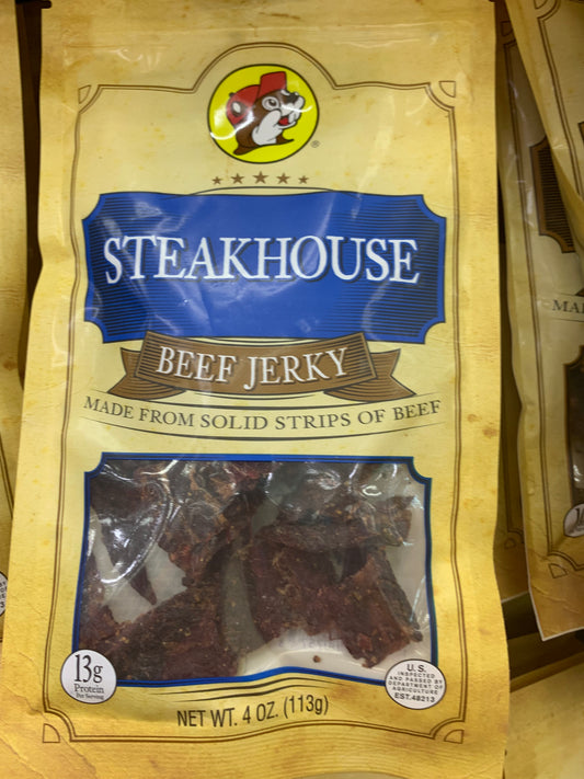 Buc-ees Steakhouse Beef Jerky 4oz