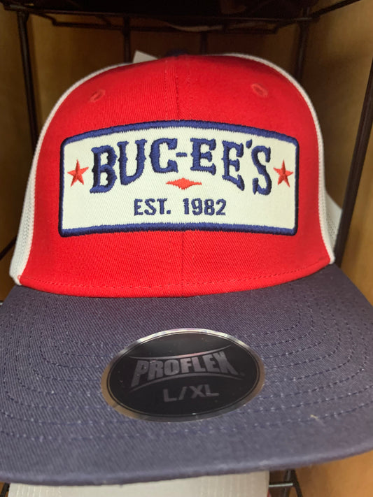 Buc-ees Red, White, Blue Comfort Ball Cap