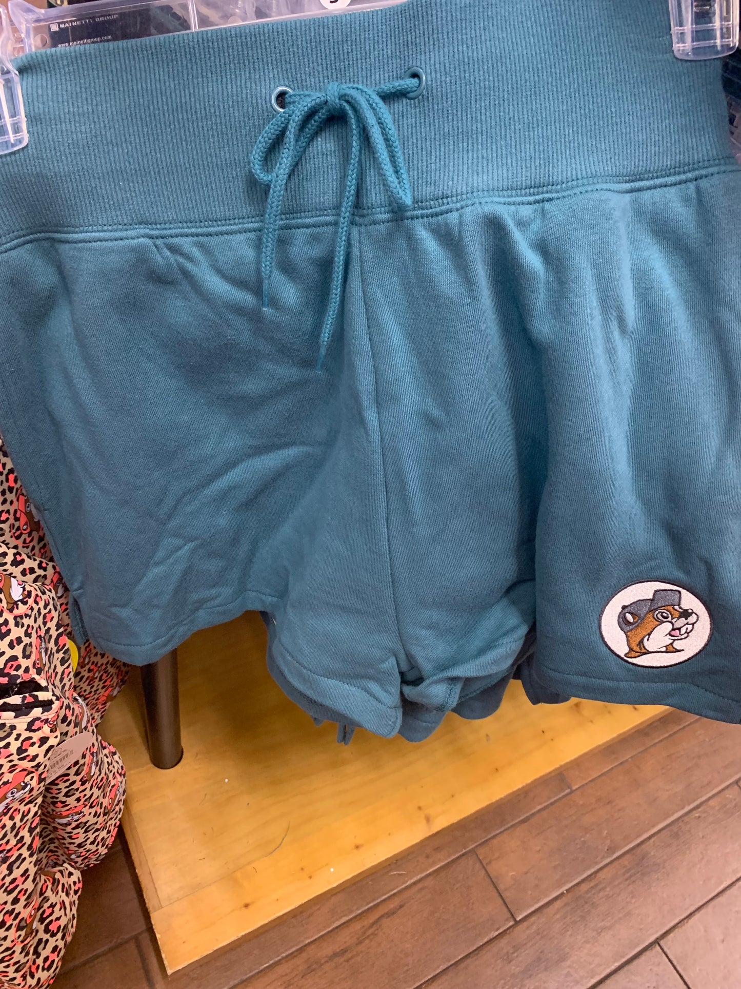 Bucees Teal Fleece Shorts -Women Small - XXX Large