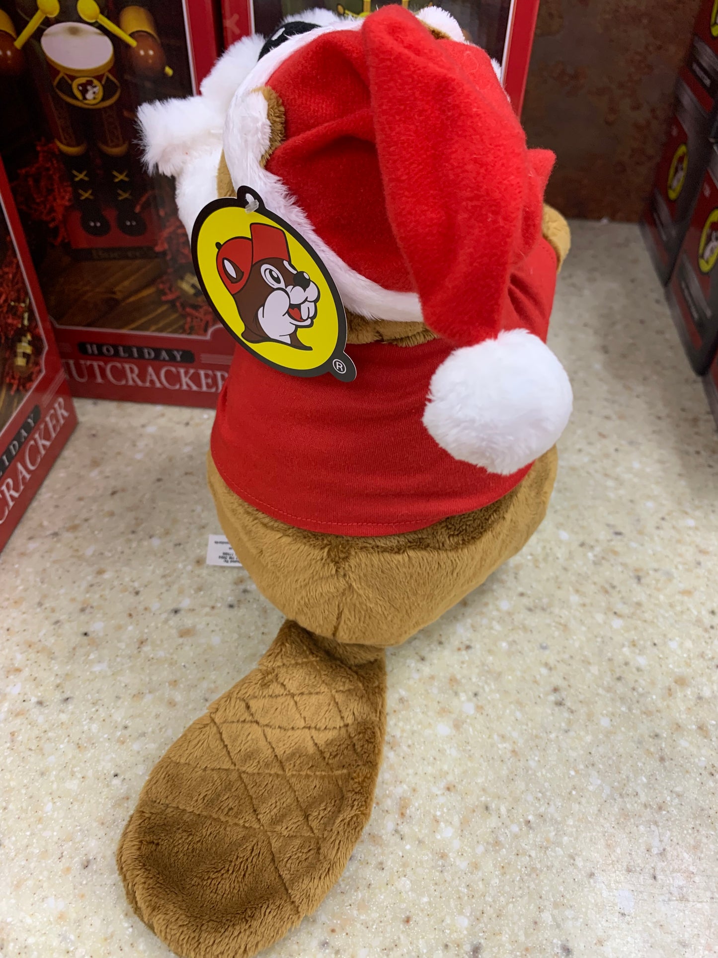 Bucees Santa Beaver Plush Animal