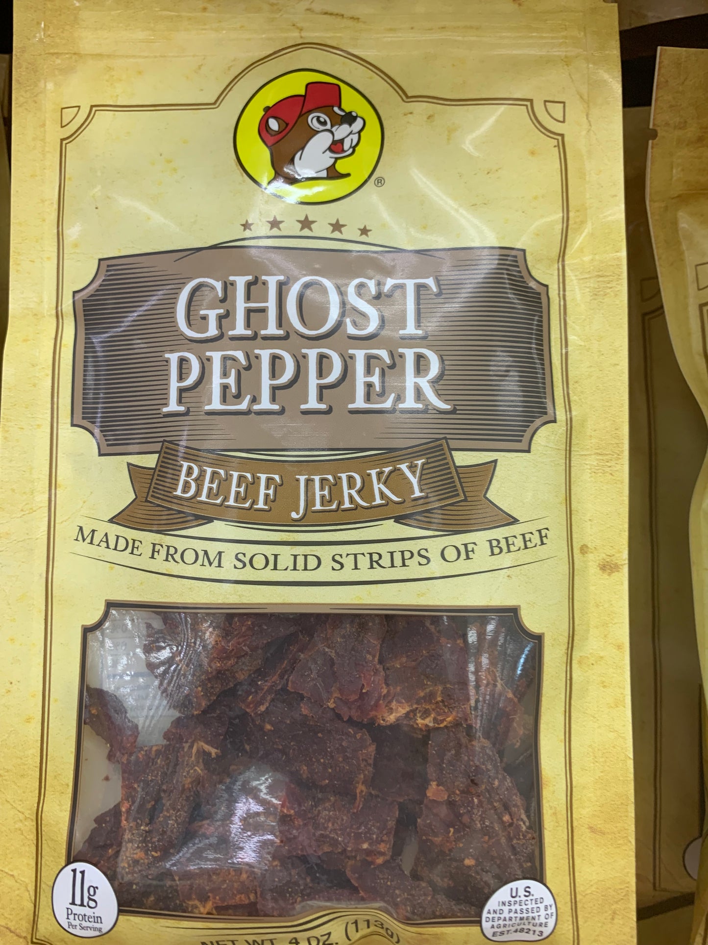 Buc-ees Ghost Pepper Beef Jerky 4oz