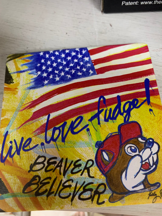 Bucees Kelly O’Neal “Flag” Drink Coaster