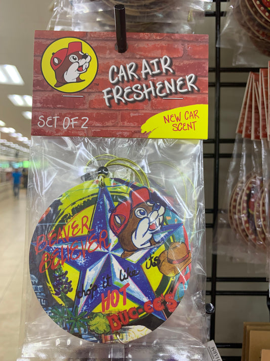 Bucees Kelly O’Neal “Lone Star” Car Air Freshener 2pk New Car Scent