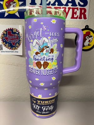 Buc-ees 2025 Easter Fit Forty Tumbler with Handle, Lid, and Straw